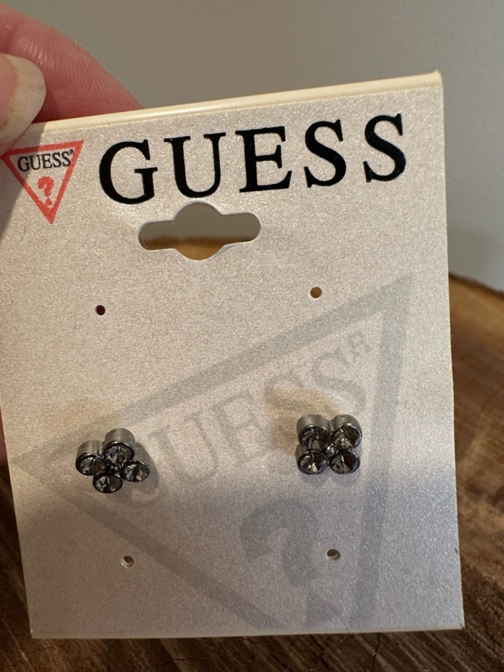 Guess Flower Cluster Stud Earrings